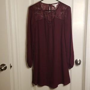 NWOT Maroon dress
